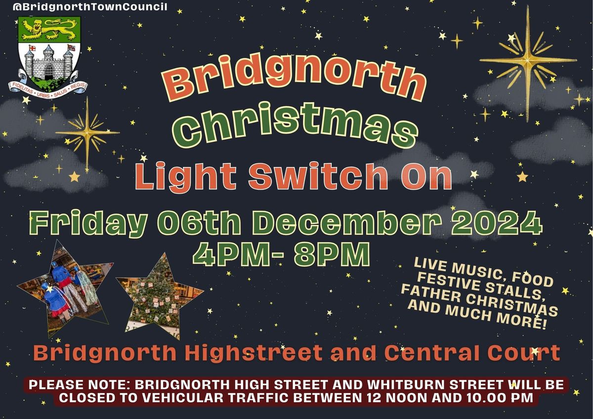 Bridgnorth Christmas Light Switch On 2024