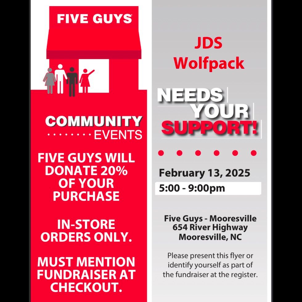 Team Night @ Five Guys Mooresville