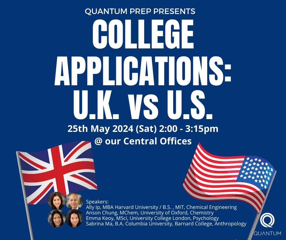 College Admissions: U.K. vs U.S. Seminar