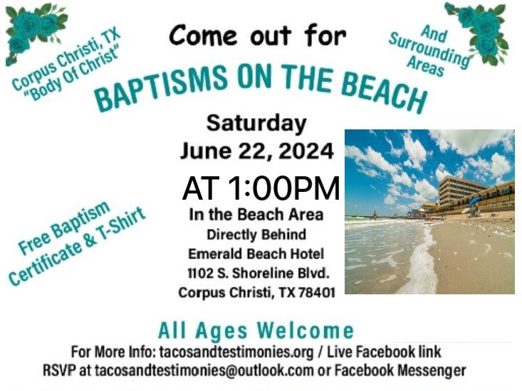 BAPTISMS ON THE BEACH 