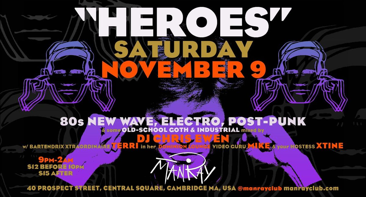 HEROES Saturday November 9th