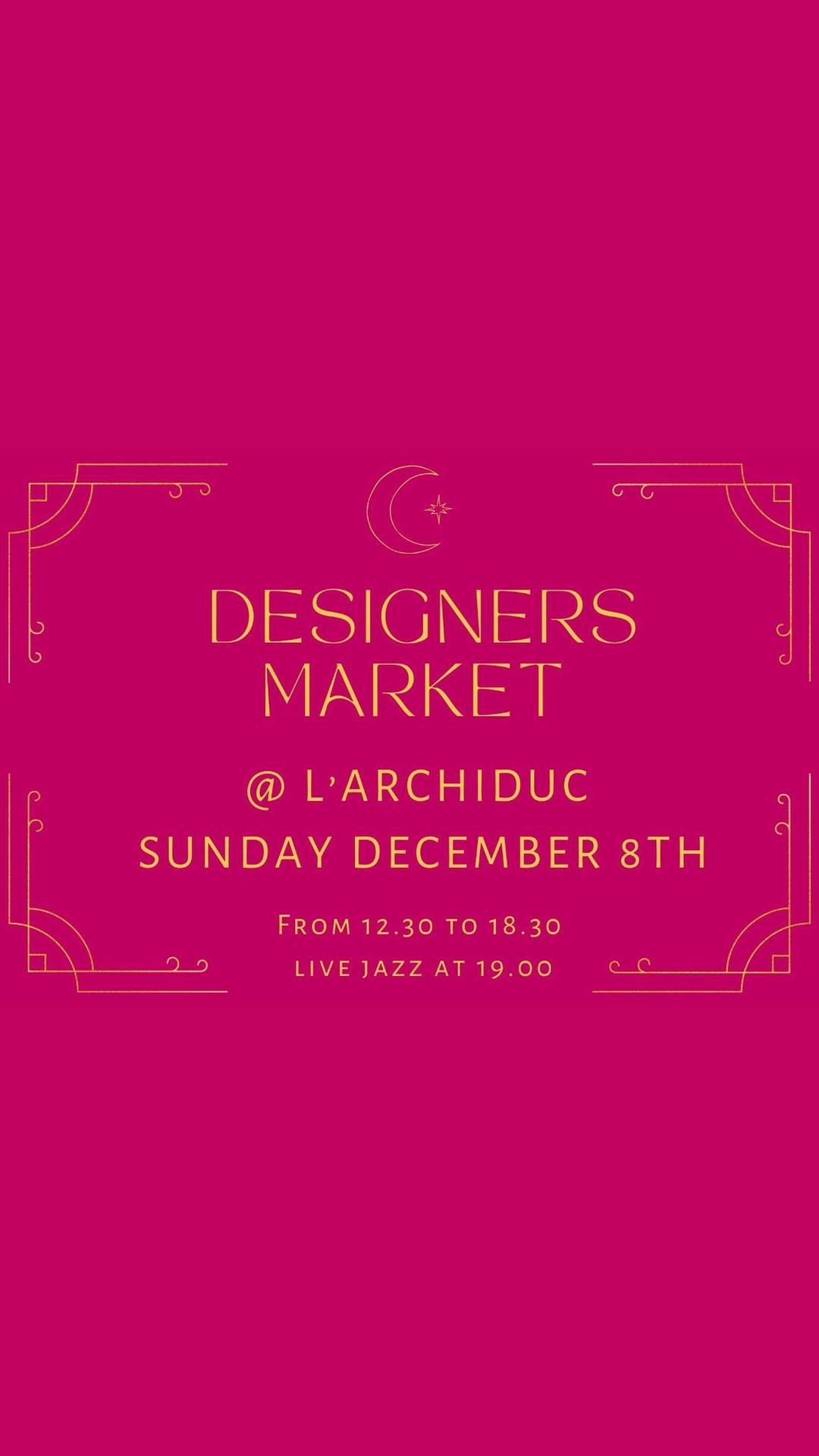 DESIGNERS MARKET @ l\u2019Archiduc 