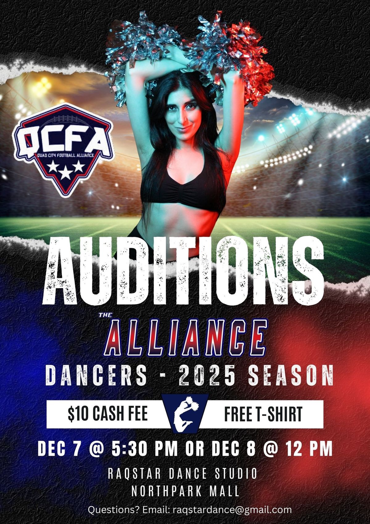 QC Football Alliance Dancers Auditions!