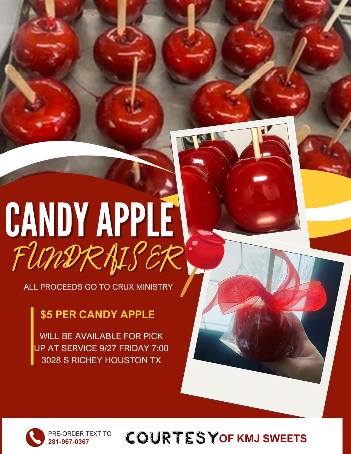 Crux Ministry Candy Apple Fundraiser