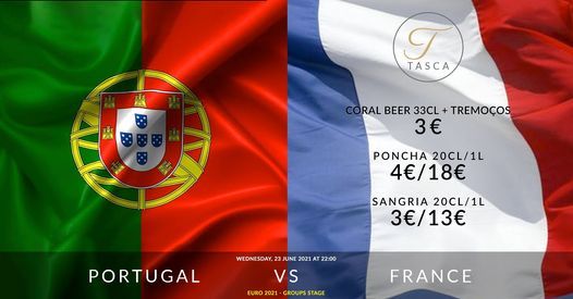 Euro 21 Portugal Vs France Tasca Portuguesa Tallinn 23 June 21