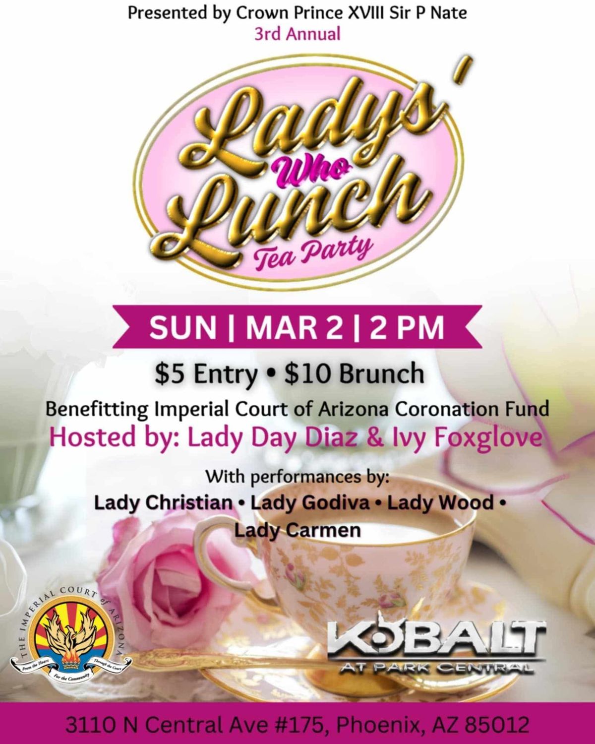 Lady\u2019s Who Lunch Tea Party - 3rd Annual