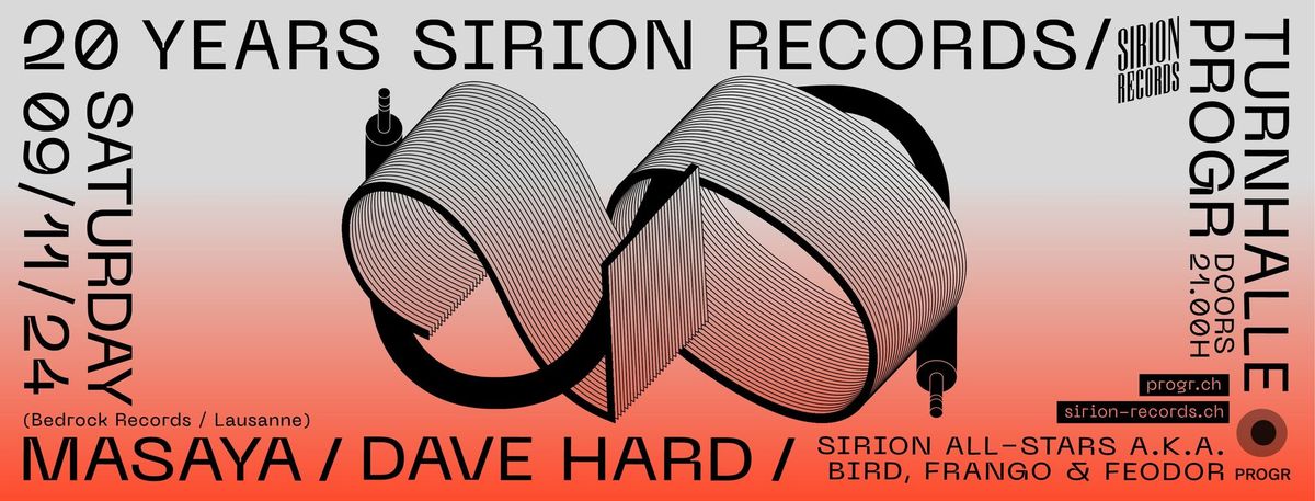 20 Years Sirion Records w\/ Masaya, Dave Hard, Sirion All-Stars