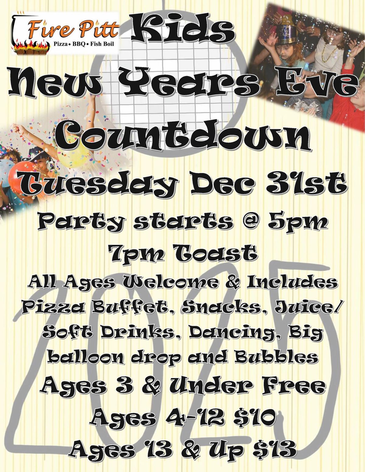 Kids New Years Eve Countdown 