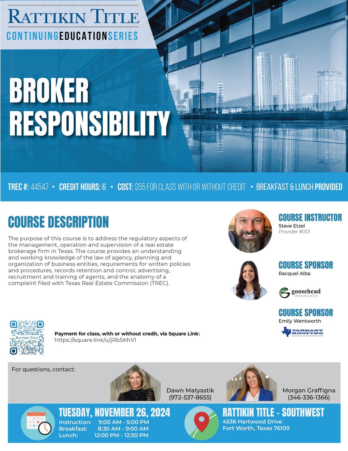 Broker Responsibility