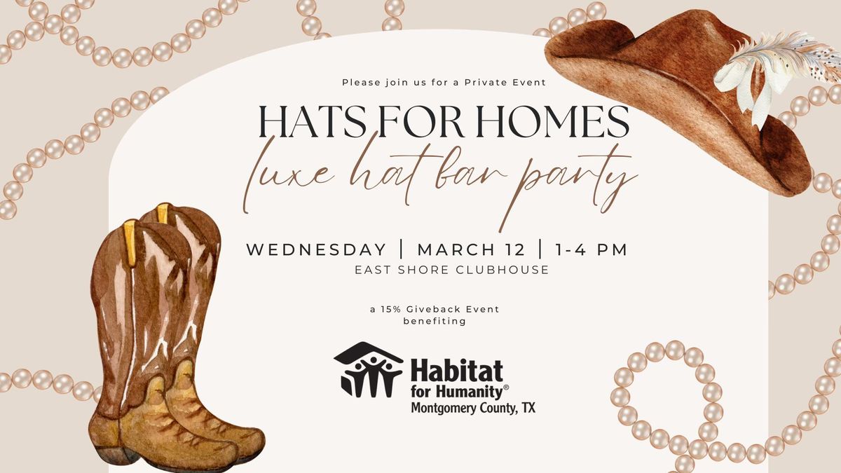 Hats for Homes, a private event benefiting HFHMCTX