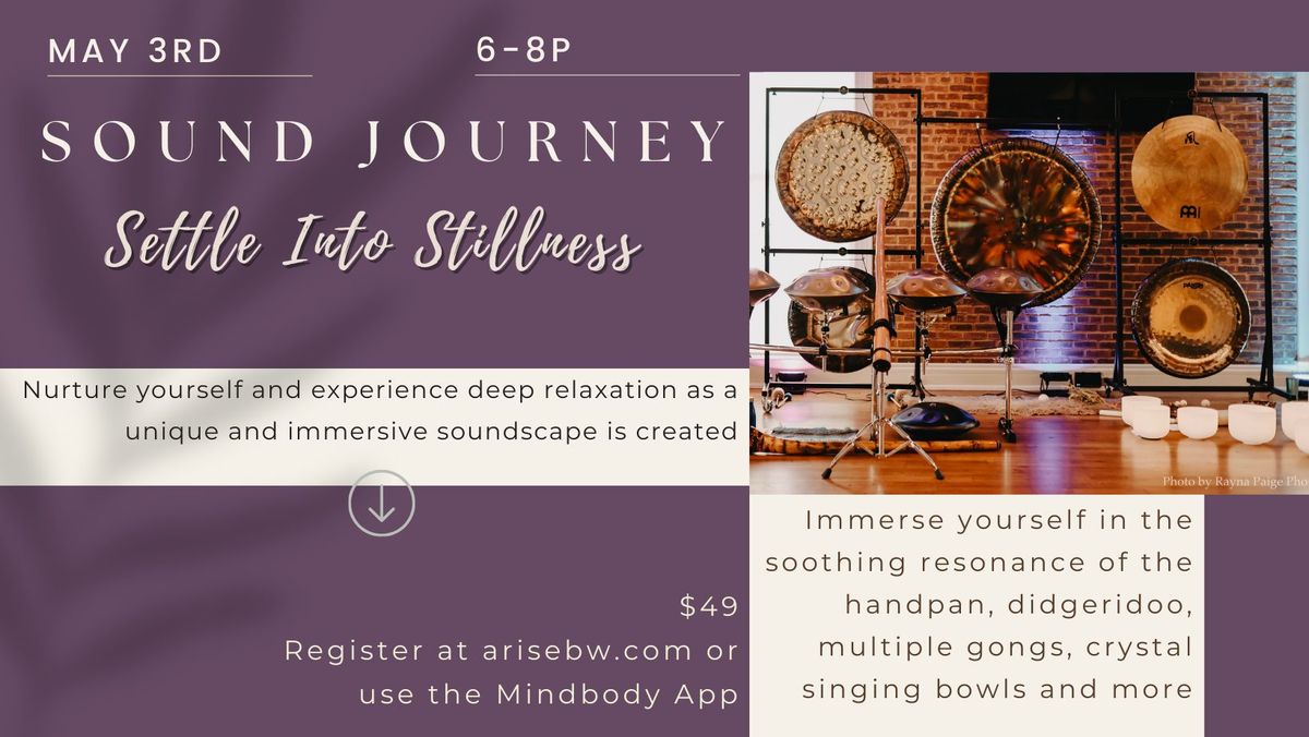 Settle Into Stillness ~ A Sound Journey