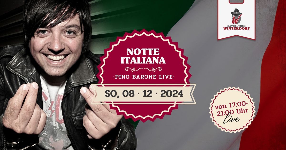 Pino Barone live - Notte Italiana im Dorf