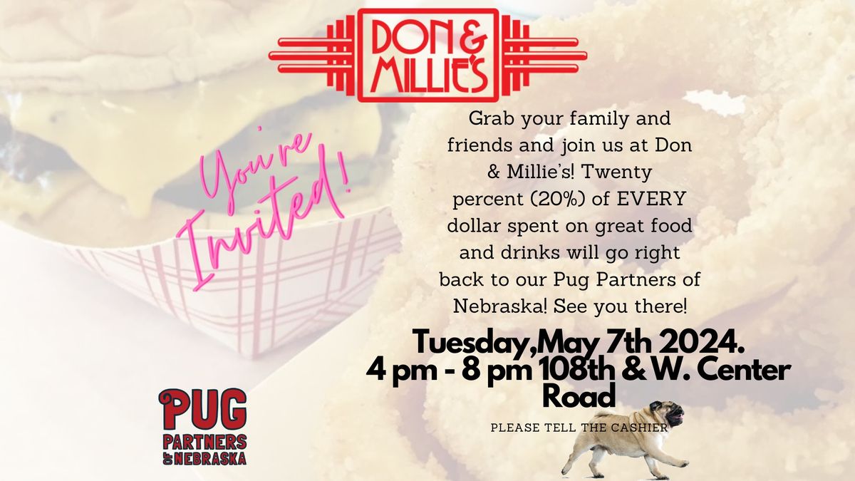 Don & Millie's Fundraiser for Pug Partners of Nebraska