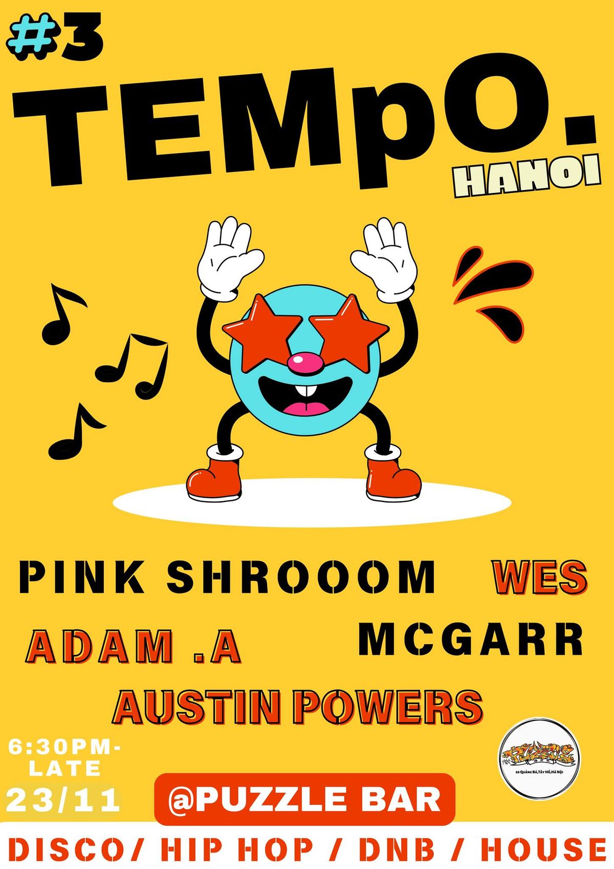 TEMpO @ Puzzle bar \/HIP HOP\/DISCO\/DNB \/HOUSE 