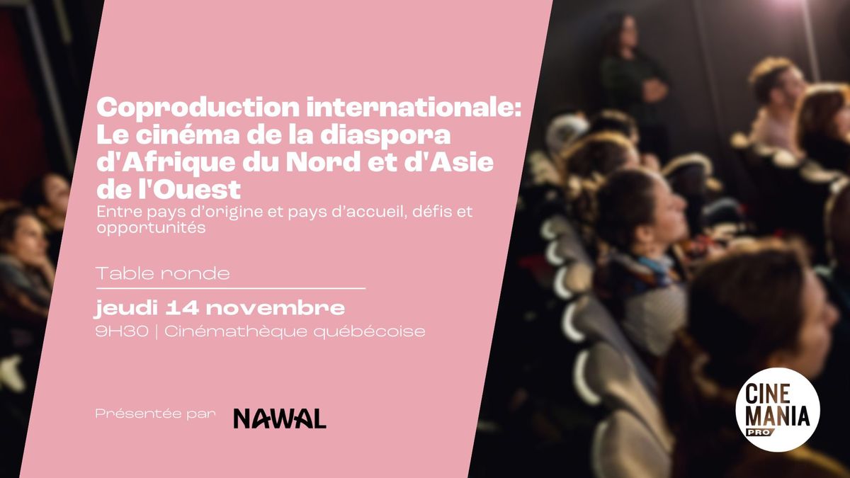 Table ronde avec NAWAL: La coproduction internationale, le cin\u00e9ma de la diaspora