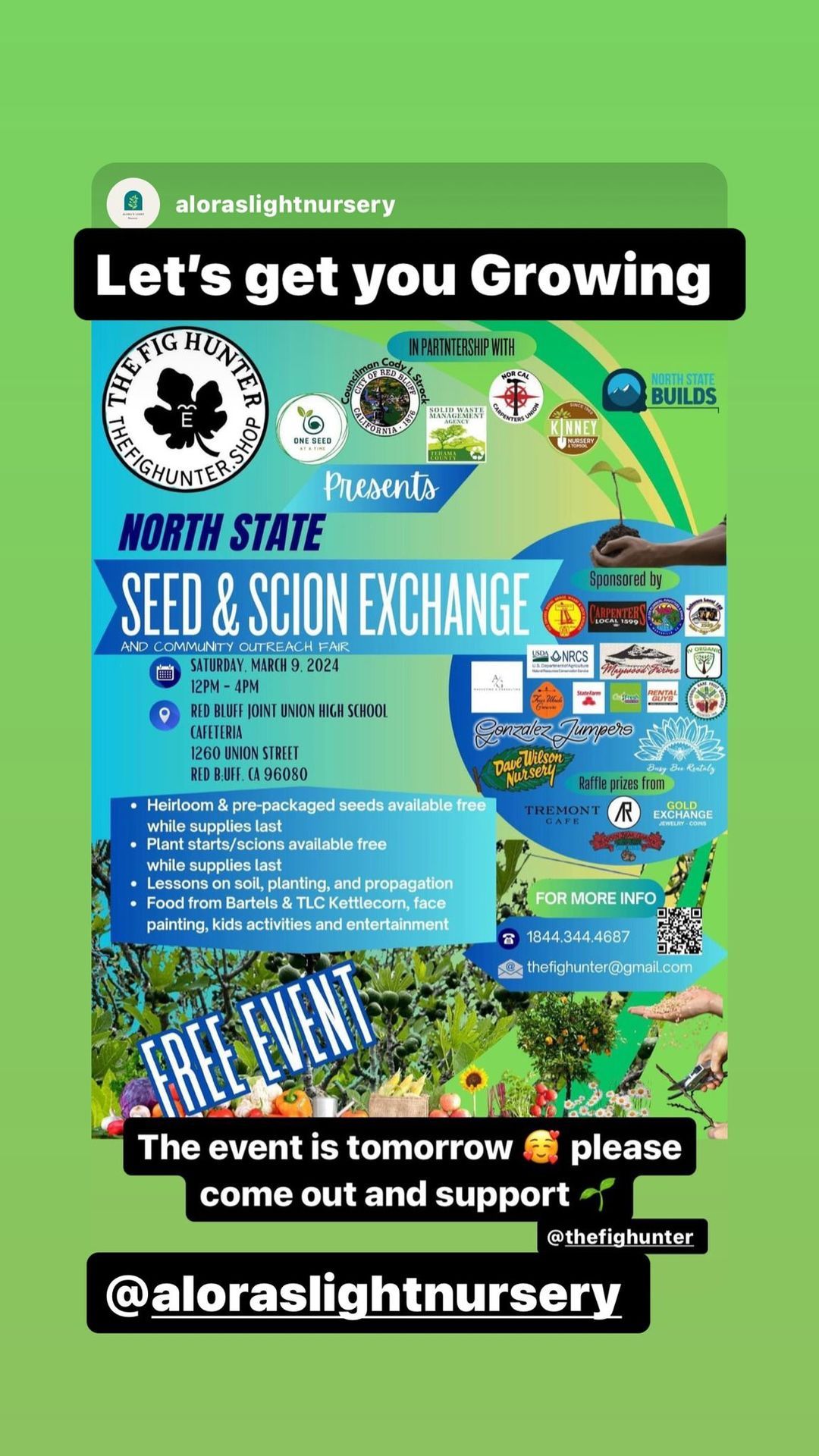 2nd Annual North State Seed and Scion Exchange 