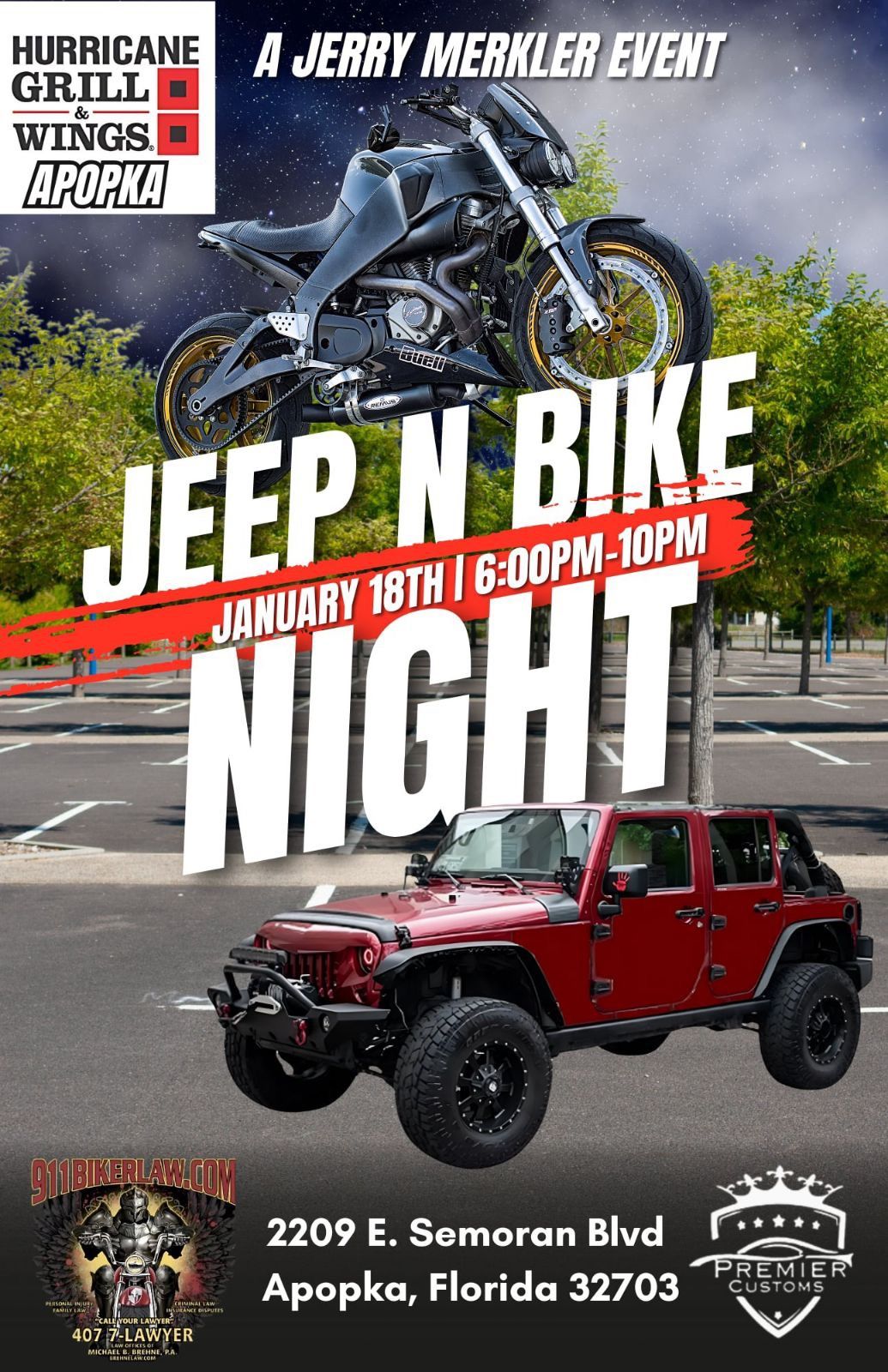 Jeep N Bike Night 