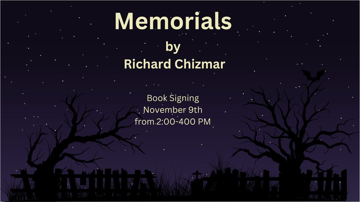 Memorials Book Signing