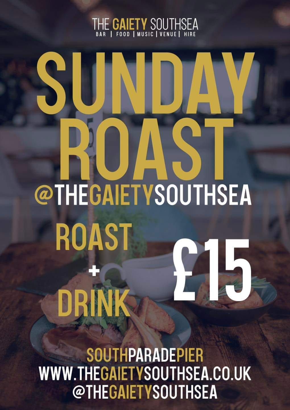 Sunday Roast @ The Gaiety Southsea