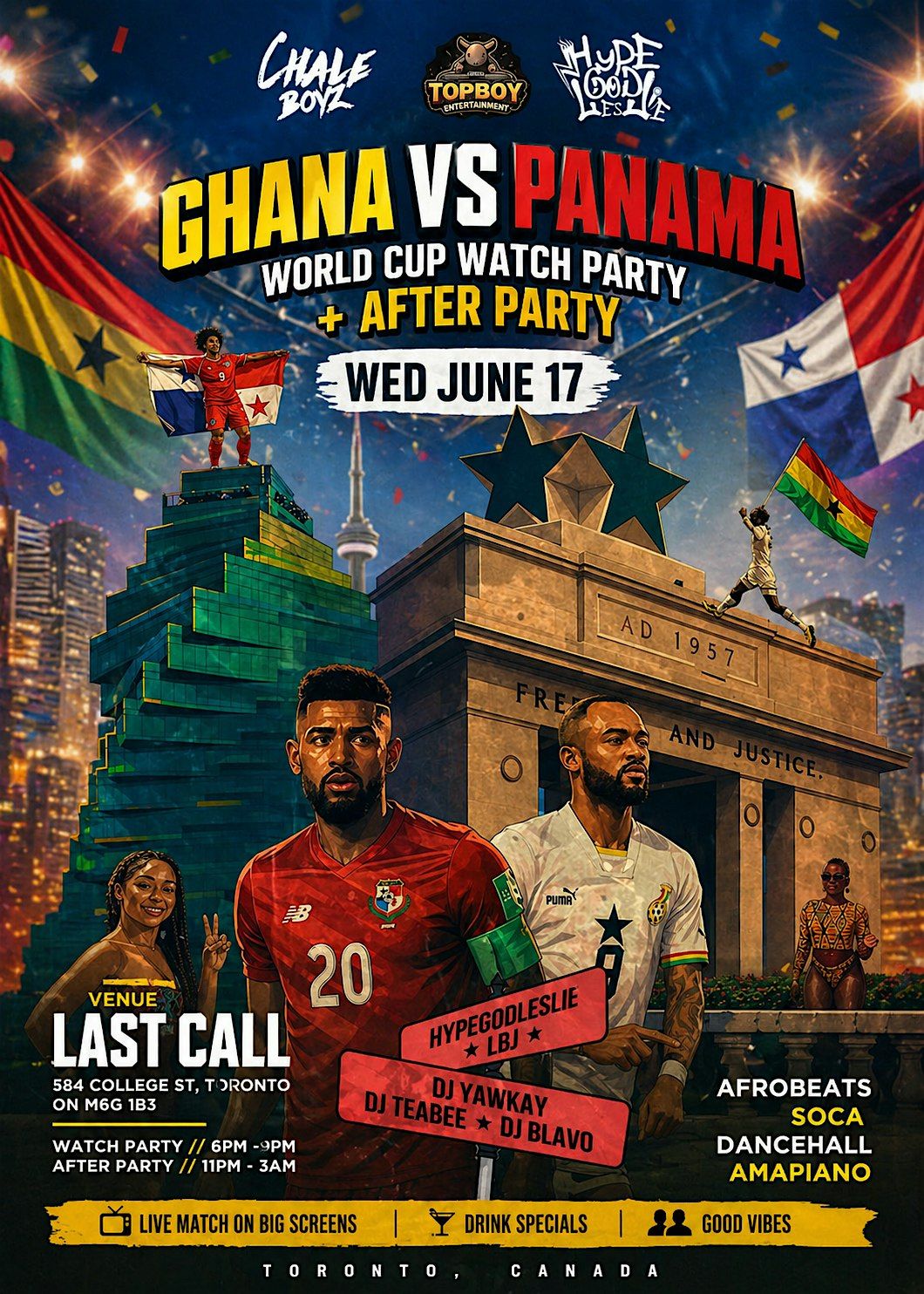 Ghana vs Panama watch\/afterparty