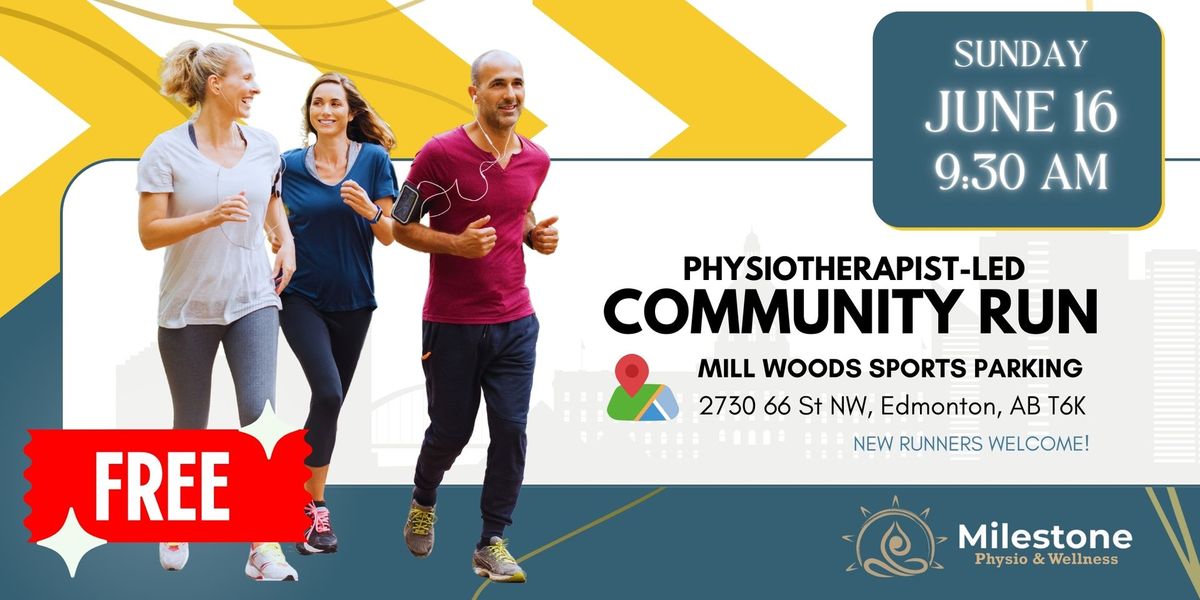 FREE COMMUNITY RUN: Physiotherapist led - New runners welcome!