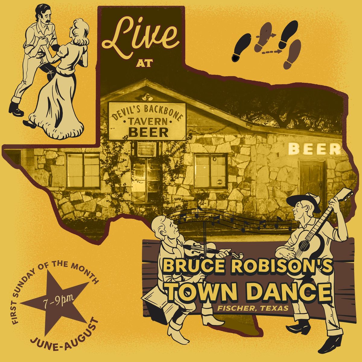 Bruce Robison's Town Dance - First Sundays June-August