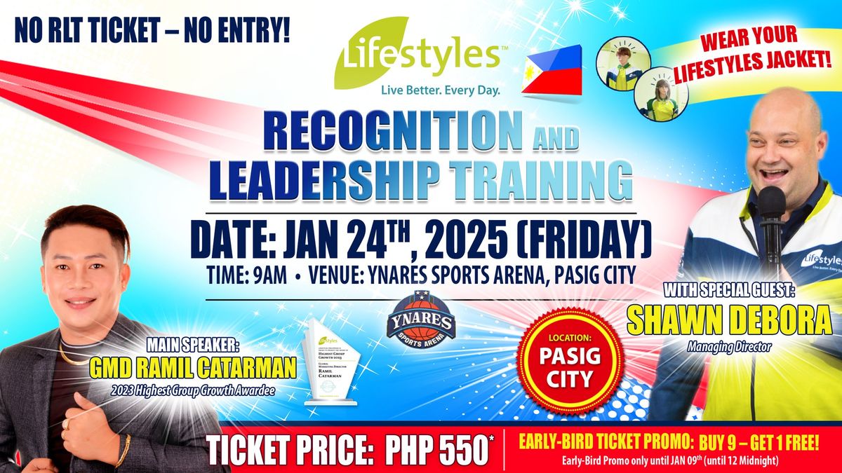 RECOGNITION & LEADERSHIP TRAINING JANUARY 2025