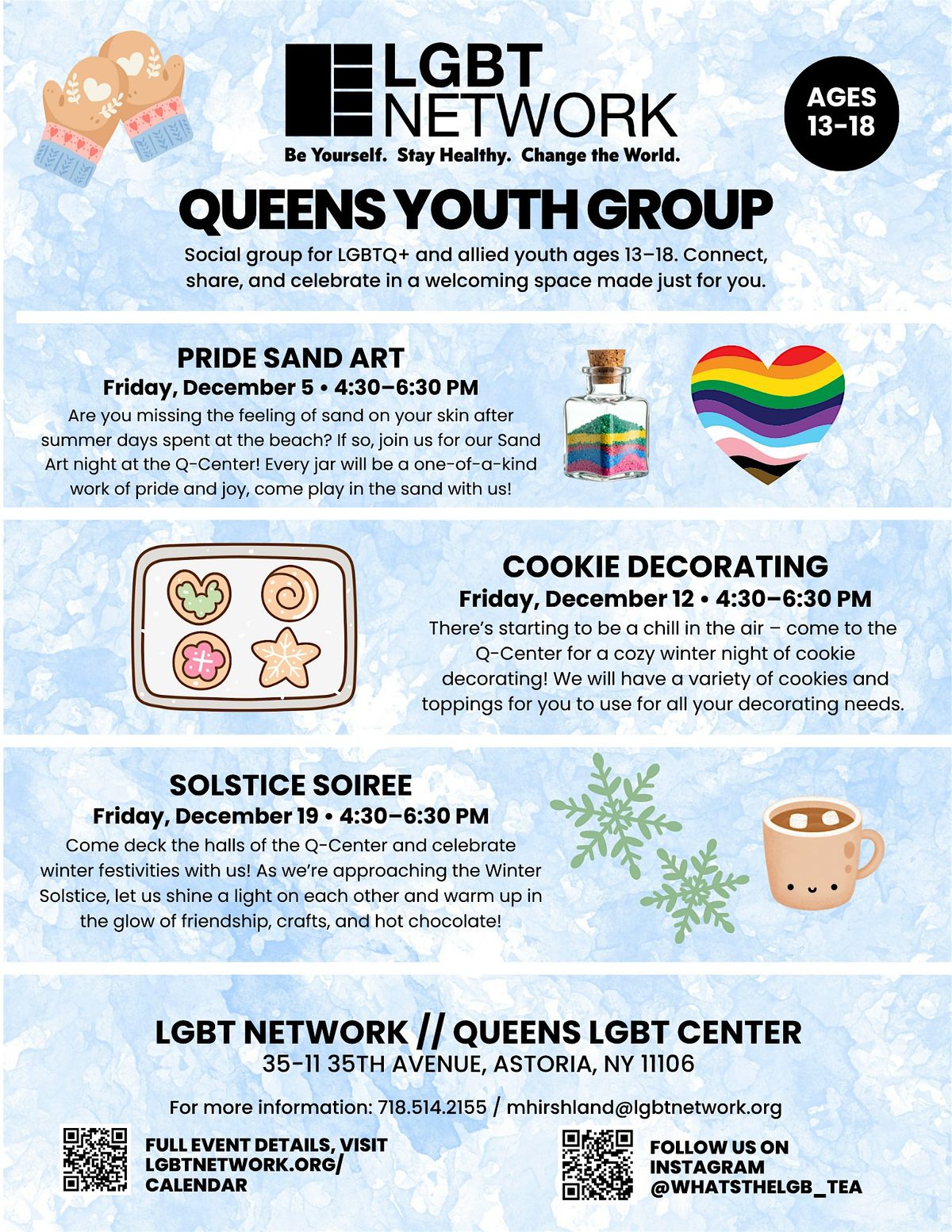 Queens Youth Group: Pride Sand Art!