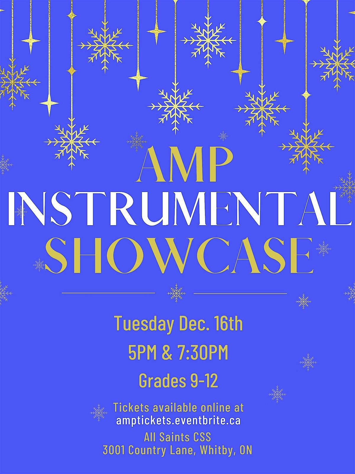 Winter Instrumental Music Concert - 7:30PM