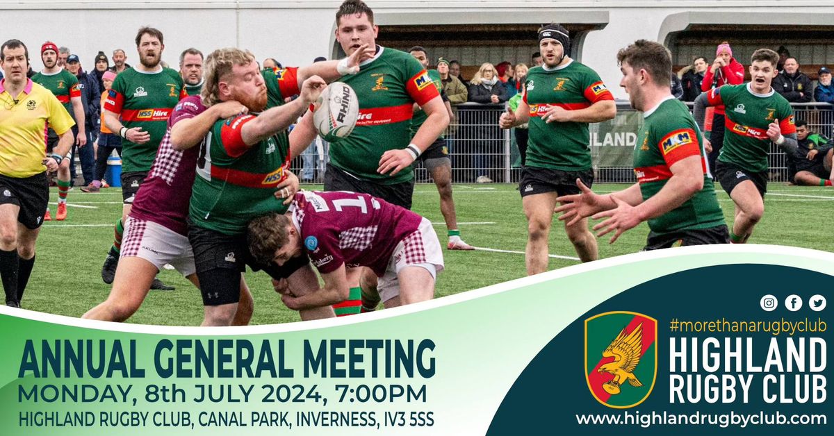 Highland RFC and Canal Park Sports Club 2017 AGM