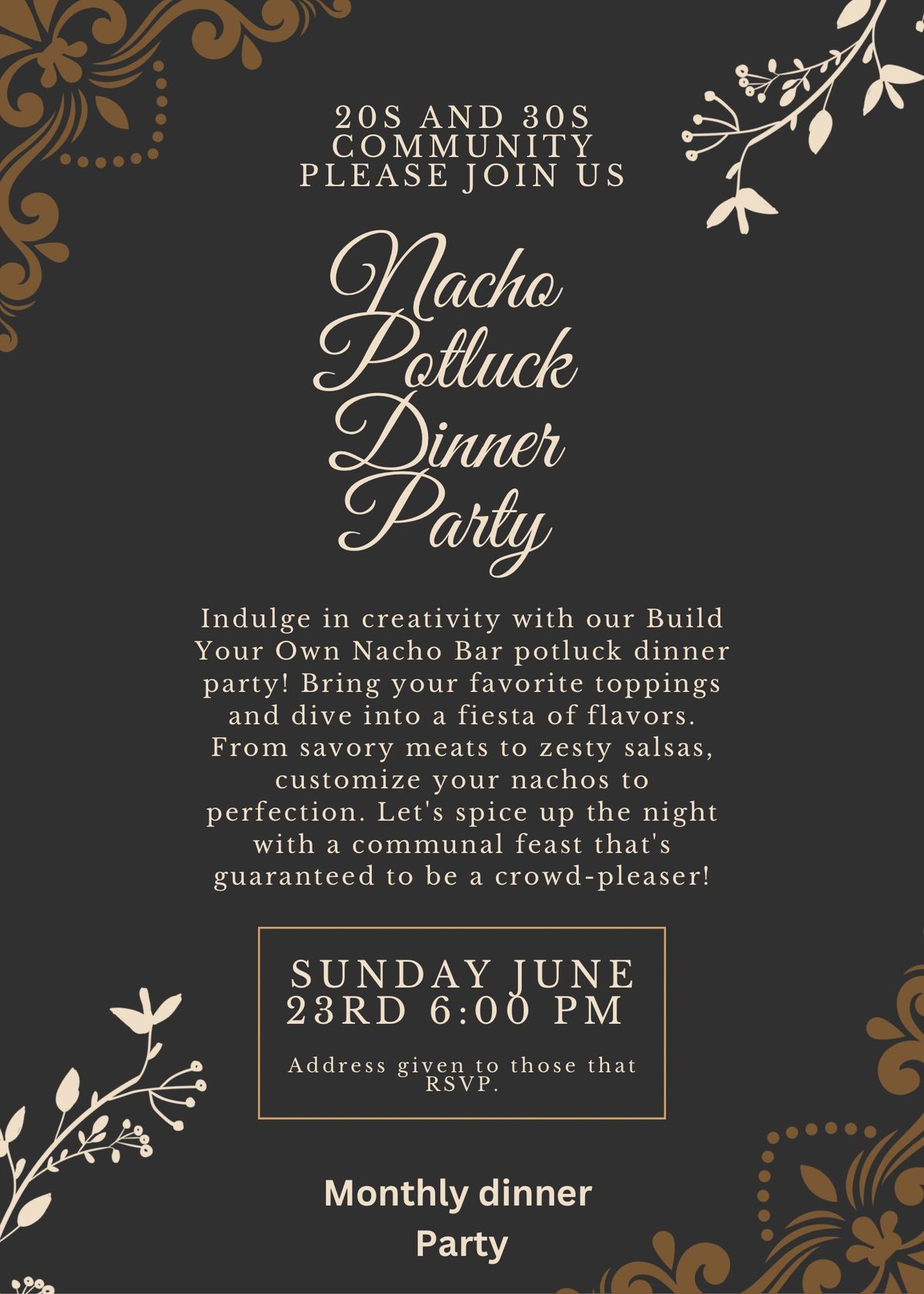 Build your Own Nacho Bar Dinner Party