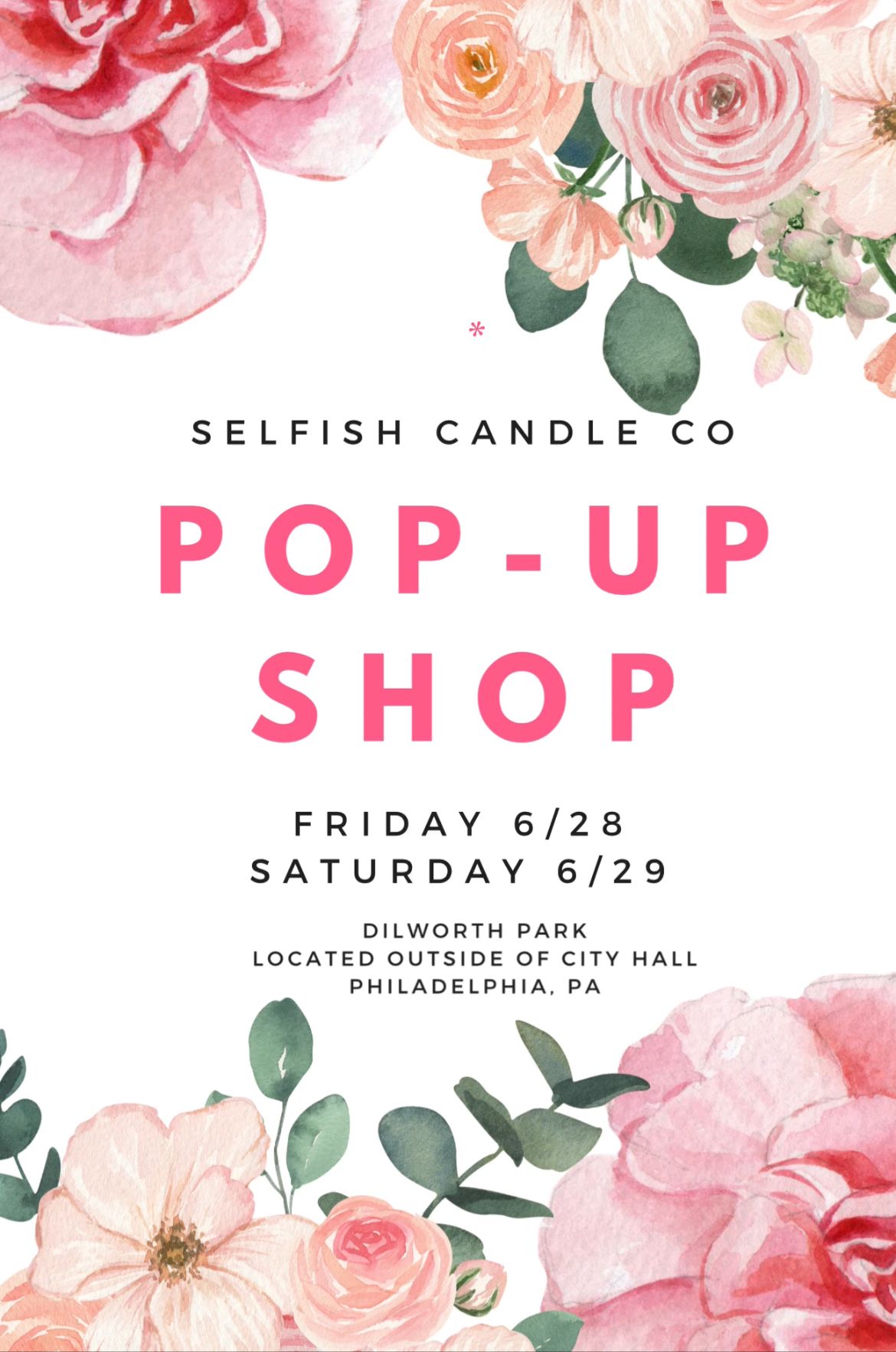 Selfish Candle Co at Philly Marketplace