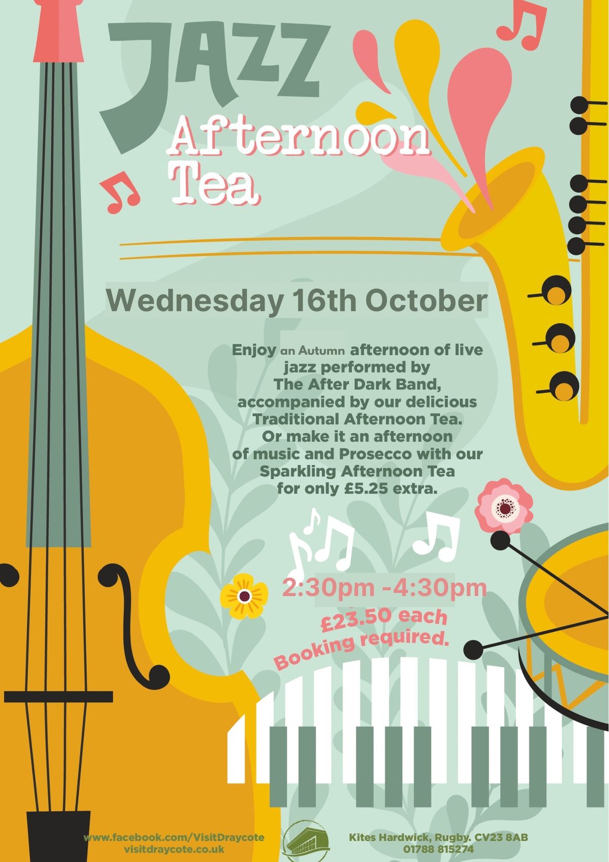 Jazz Afternoon Tea at Draycote Water 