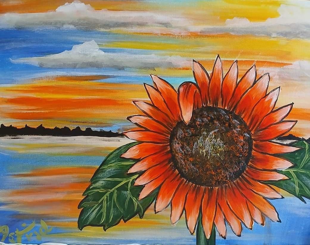 Paint Afternoon: Lakeside Sunflower