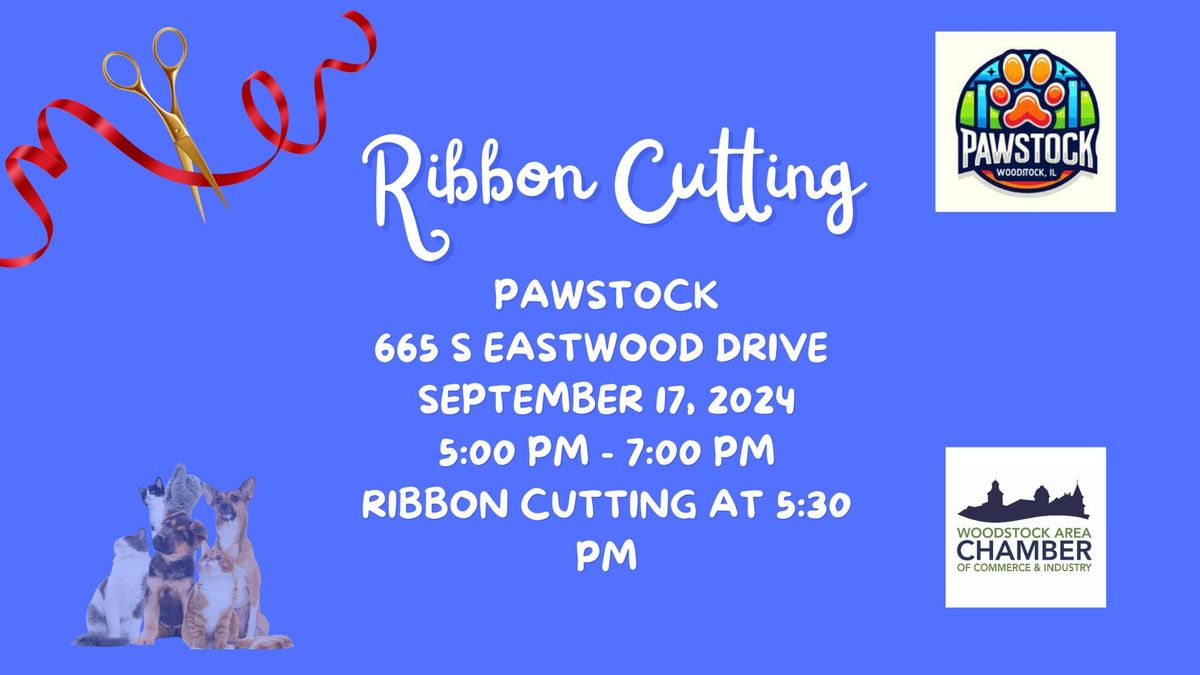 Ribbon Cutting at Pawstock