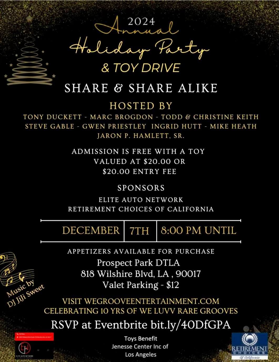 Share & Share Alike Annual Xmas Toy Drive