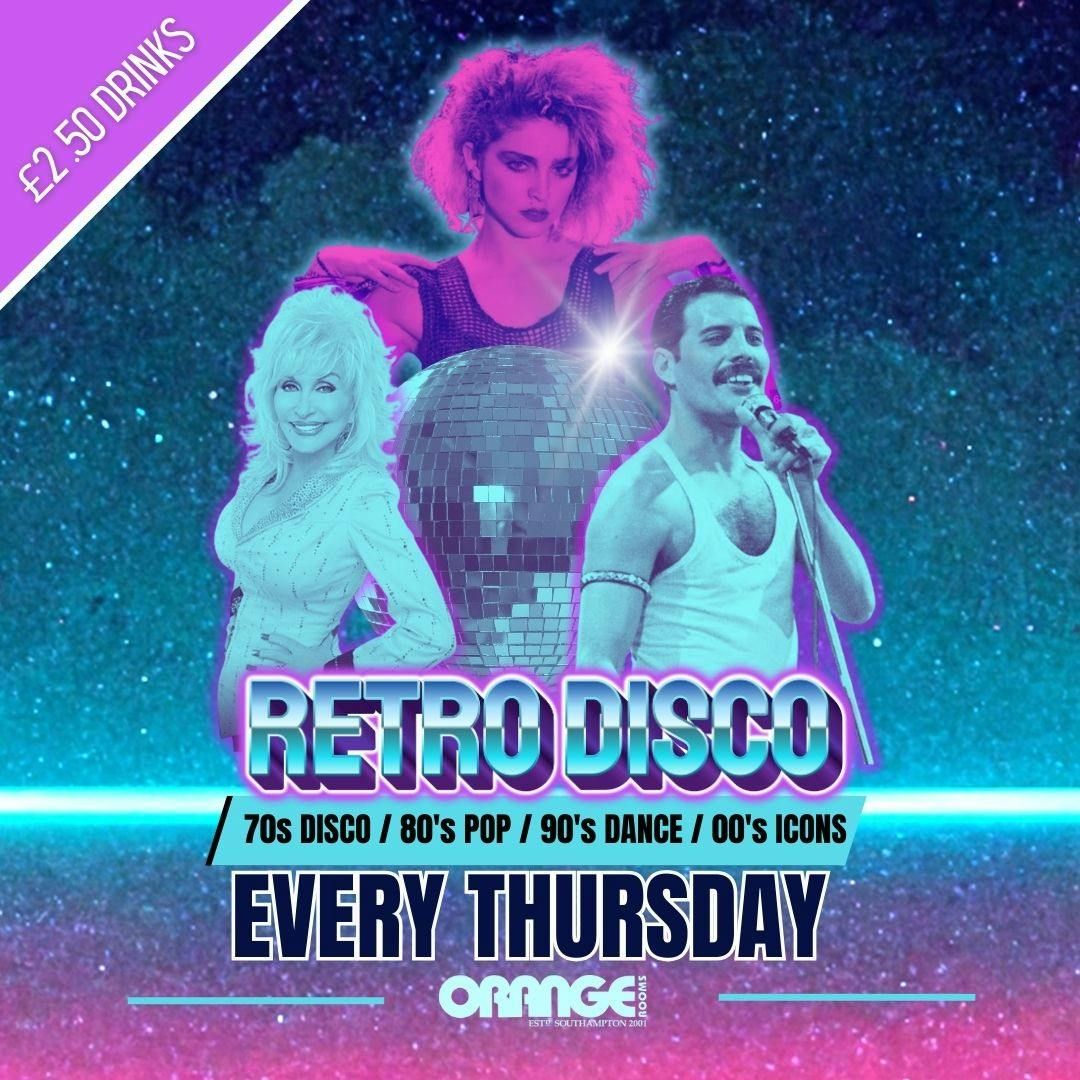 \ud83d\udc83\ud83d\udd7a Retro Disco Every Thursday at Orange Rooms! \ud83e\udea9\u2728