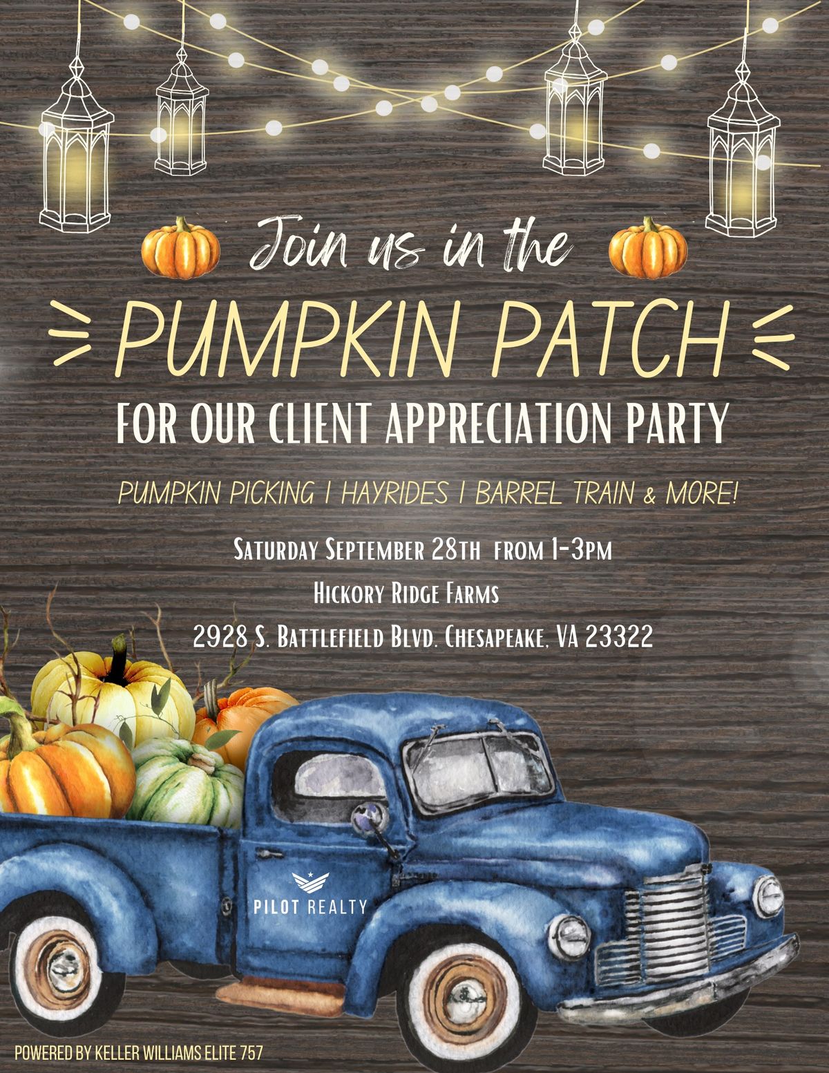 Pumpkin Patch - Client Appreciation Party