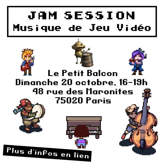 Jam Session musique de jeux vid\u00e9o \u00e0 Paris