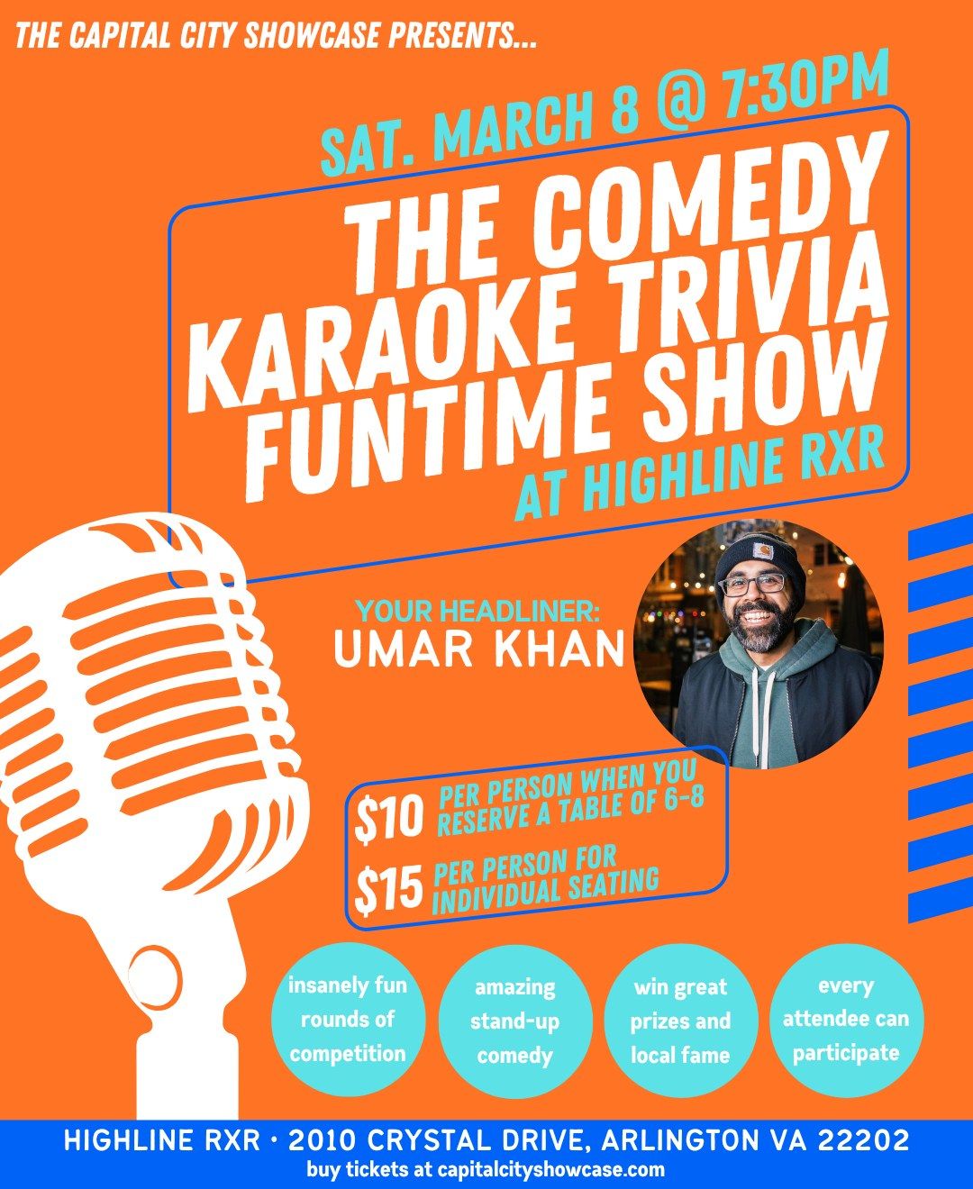 The Comedy Karaoke Trivia Funtime Show with Umar Khan