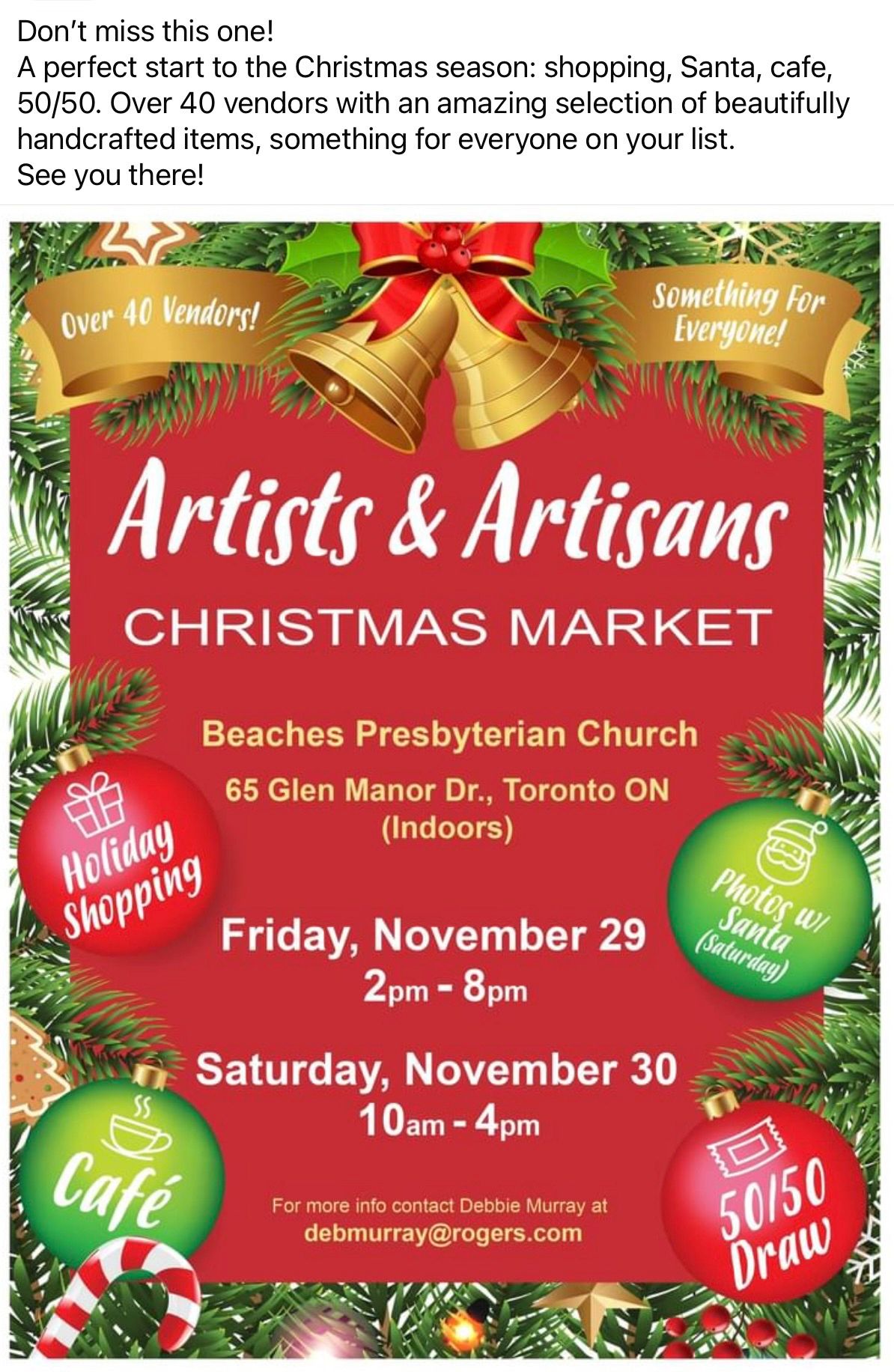 Artists & Artisans Christmas Market 