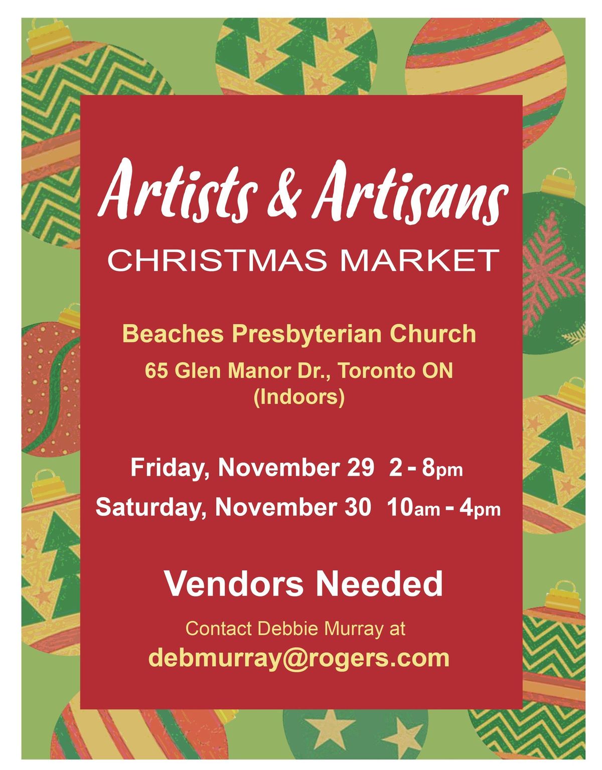 Artists & Artisans Christmas Market 