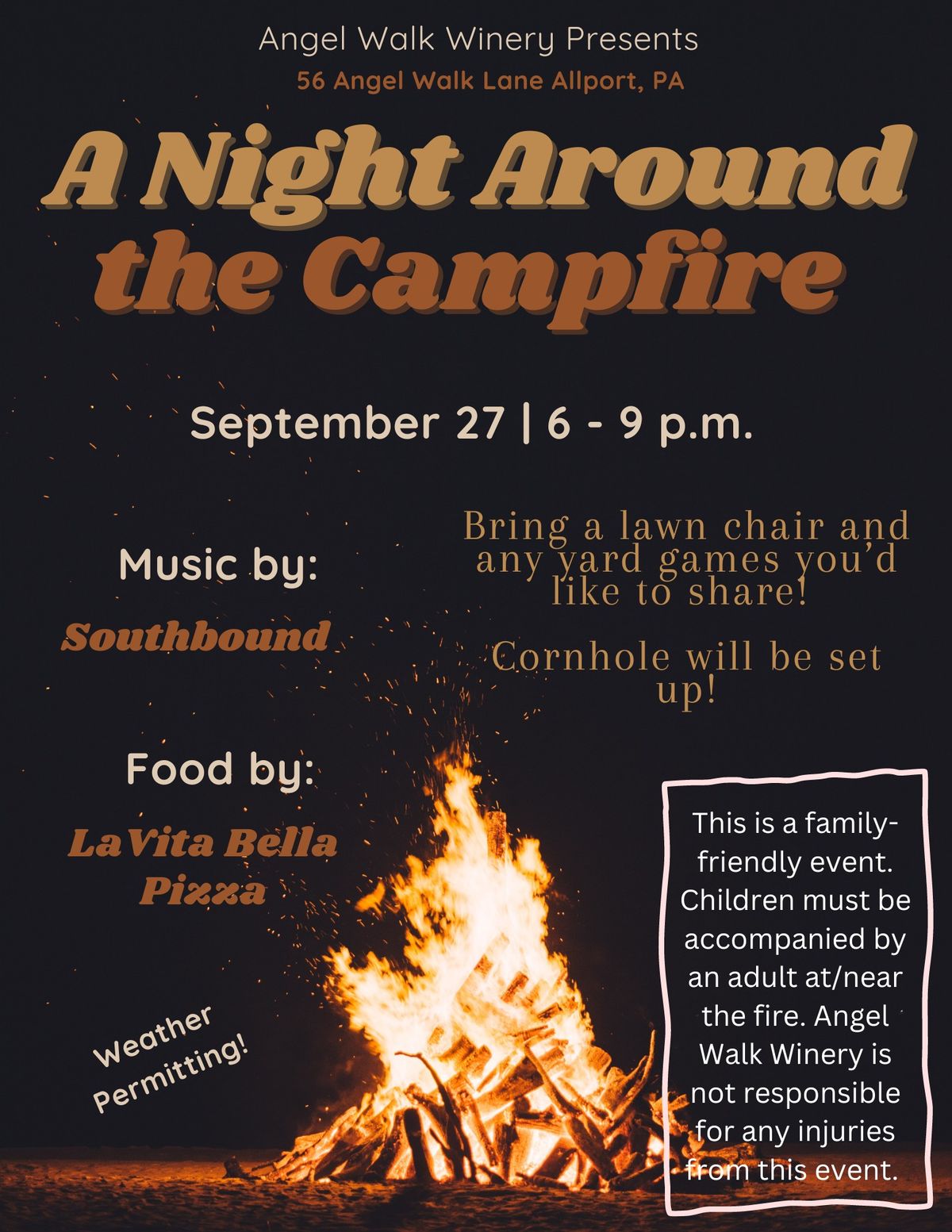 Night Around the Campfire with Southbound & LaVita Bella Pizza