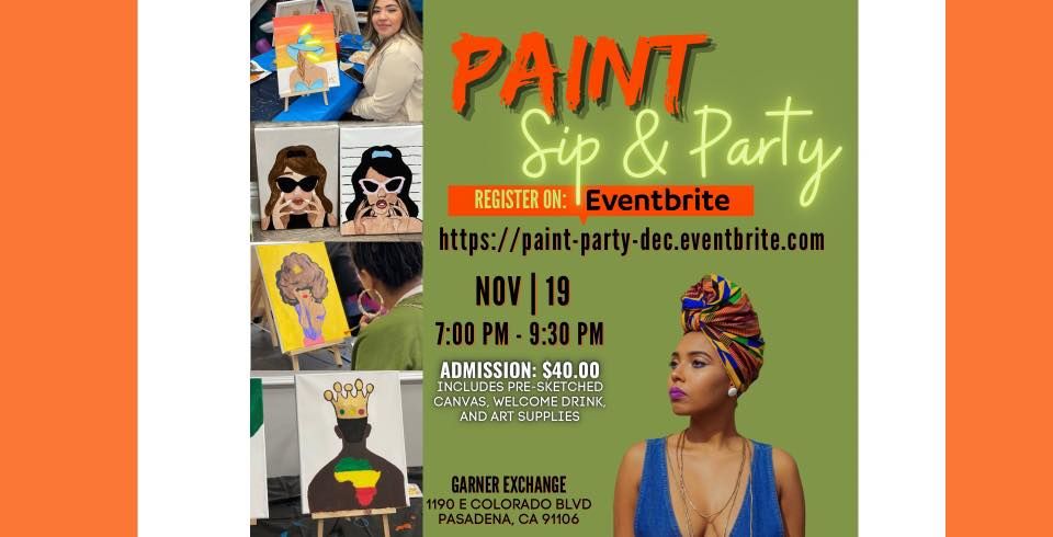 Paint, Sip & Party, 1190 E Colorado Blvd, Pasadena, CA 91106-1835 ...