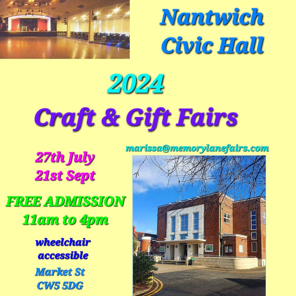 Nantwich Civic Hall Craft and Gift Fair 2024