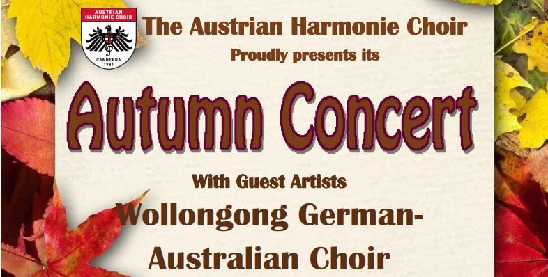 Autumn Concert in Canberra