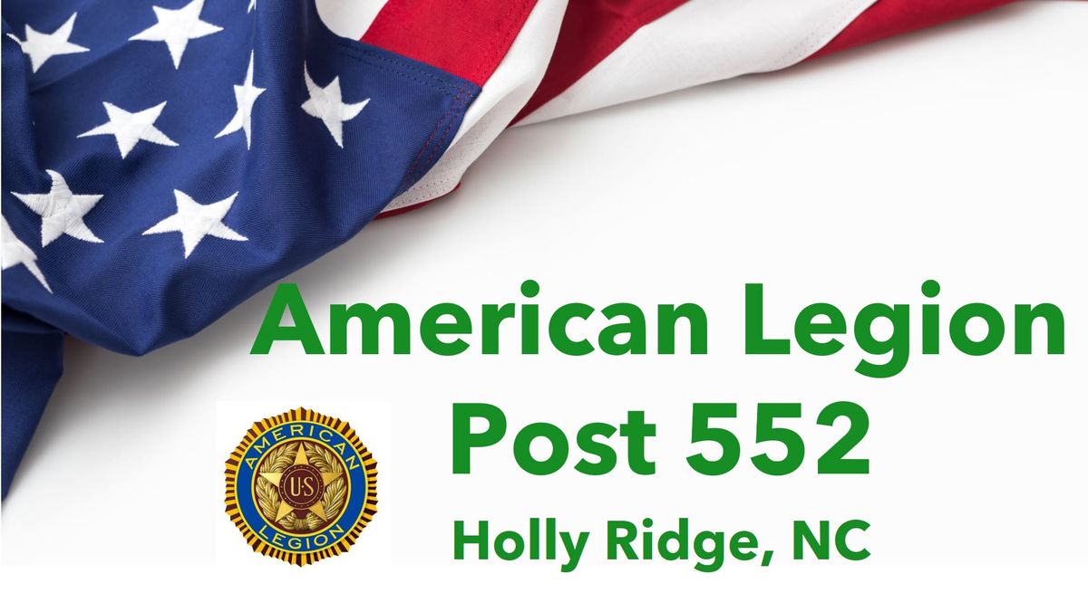 Chartering Ball: American Legion Post 552 & Auxiliary 