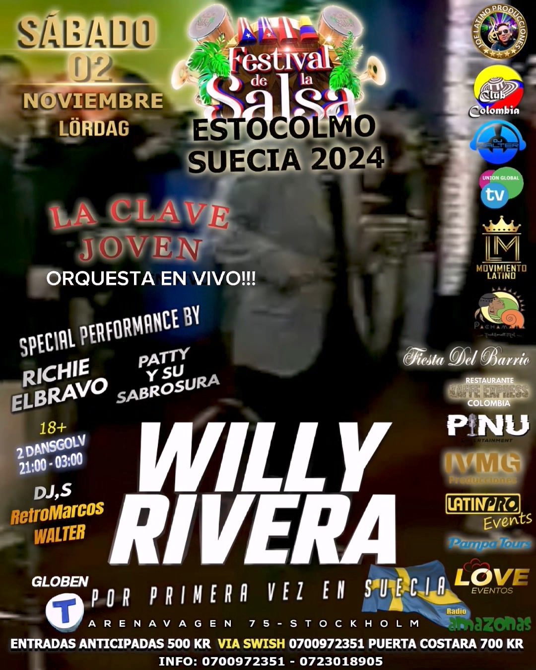 FESTIVAL DE LA SALSA ESTOCOLMO SUECIA 2024