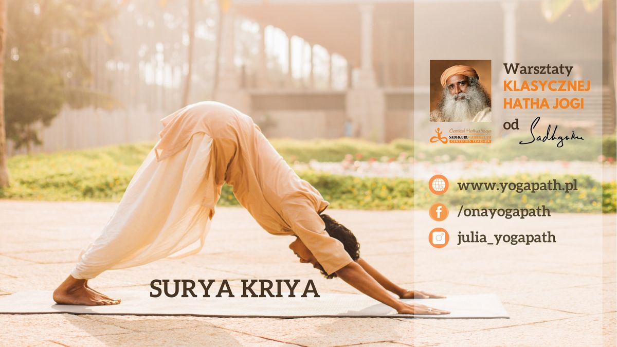 Surya Kriya \u2022 Warszawa \u2022 Warsztaty klasycznej Jogi od Sadhguru 