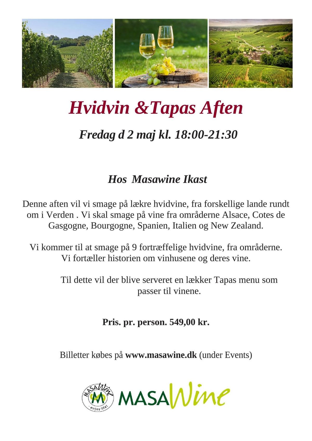 Hvidvin & Tapas Aften